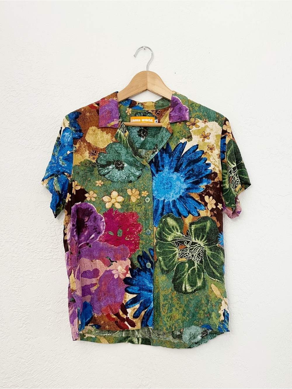 Jams World Honolulu Hawaiian Print Button Front Shirt - Florica Print